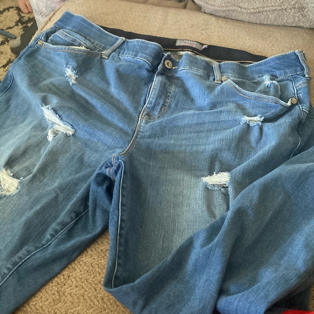 Torrid jeans with rips